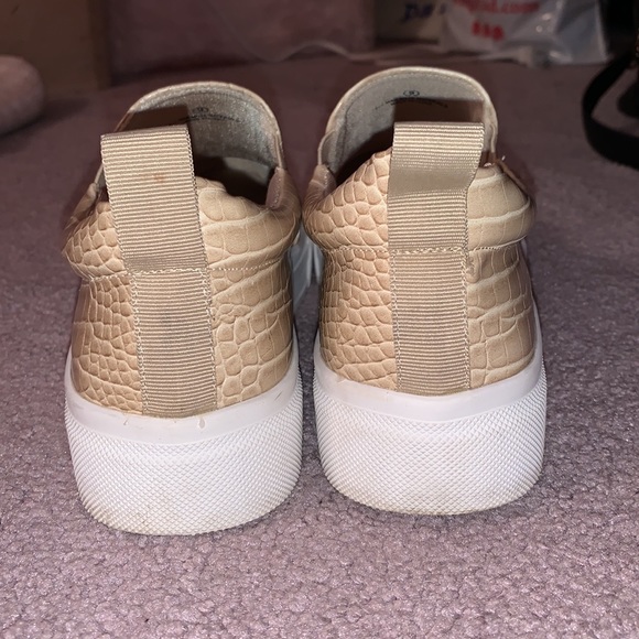 Lulus Croc Embossed Platform Slip On Sneakers - color Nude - Picture 6 of 11